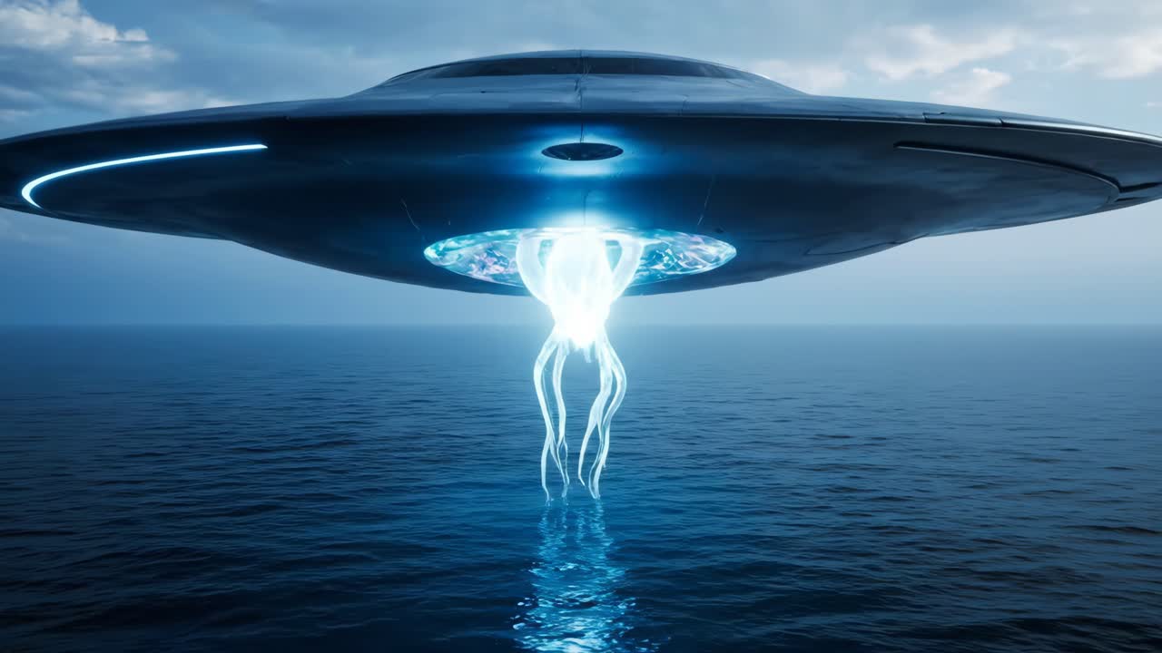 UFO over the Ocean