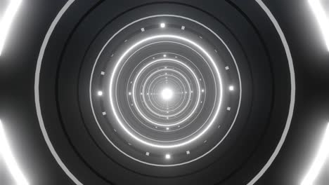 abstract futuristic light tunnel