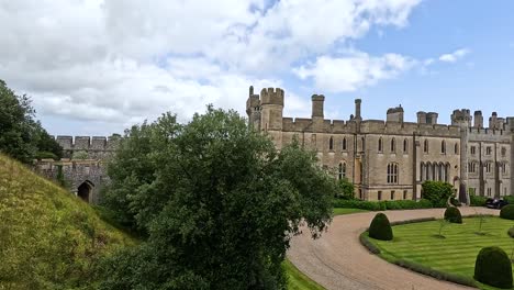 panoramic view of arundel castle grounds