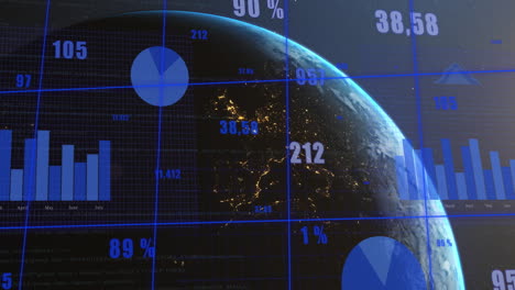 Animación-Del-Procesamiento-De-Datos-Digitales-Sobre-El-Mundo