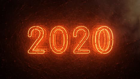 neon 2020 sign