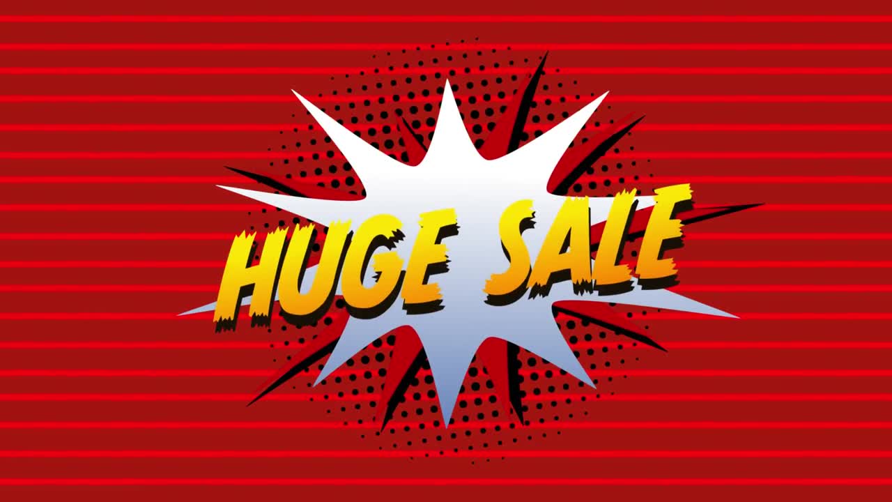 폭발에 대한 거대한 판매 그래픽