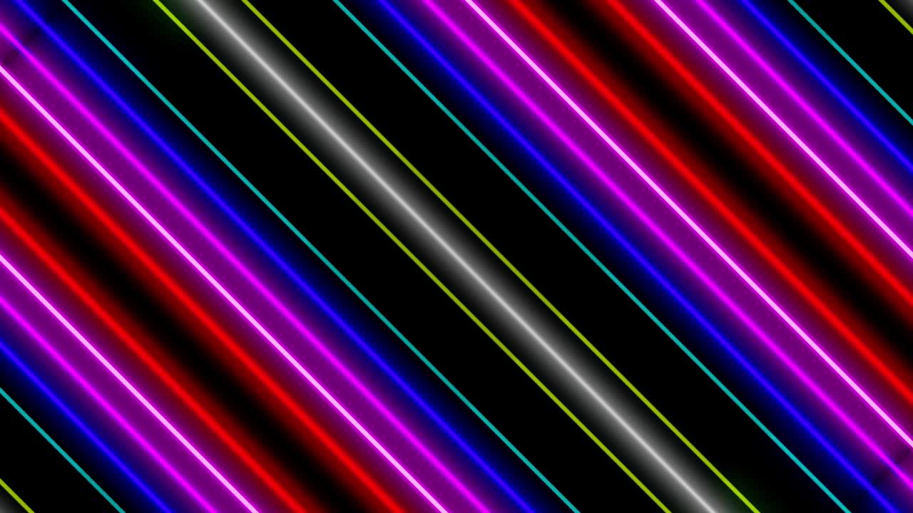 Neon line illumination animation motion graphics