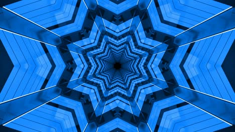 Blue 4k Abstract Digital Background Tunnel