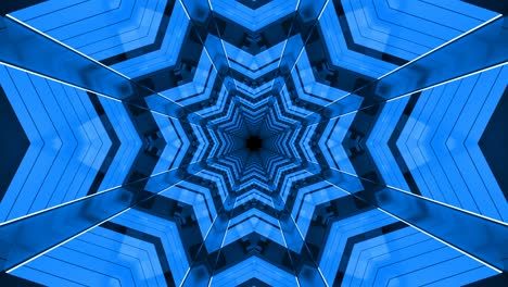 blue 4k abstract digital background tunnel