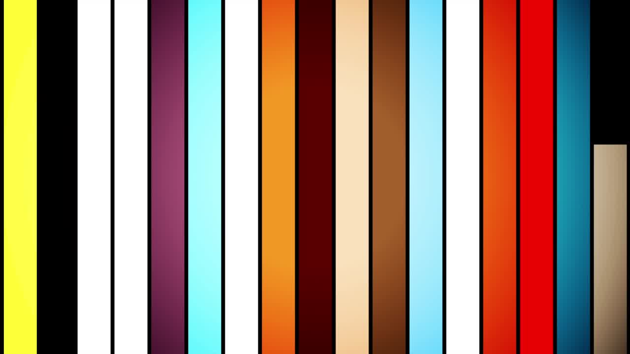 bucle de línea multicolor ascendente abstracto