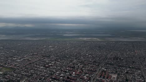 an aerial view of lake texcoco's conservation zone