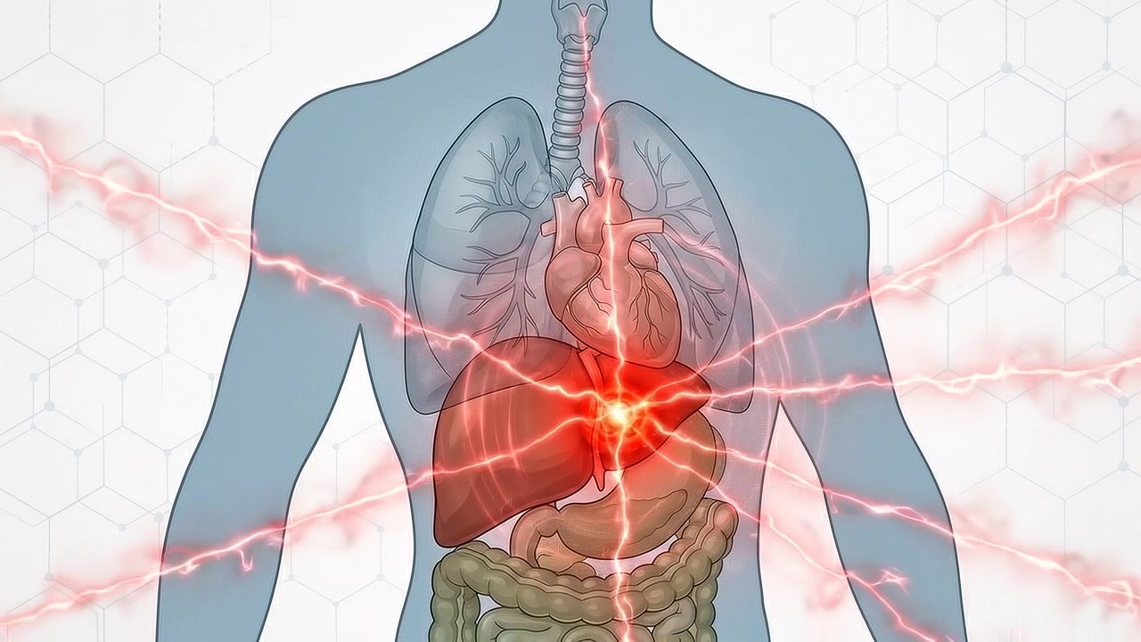 Sagoma anatomica che mappa la posizione dei polmoni umani, del fegato e degli organi interni