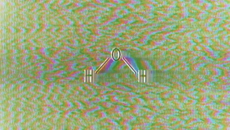 Water-chemical-sign-for-H2O-on-retro-VHS-glitchy-circuit-bending-static-pattern