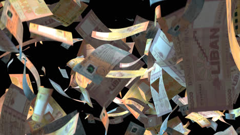 falling sri lankan rupees