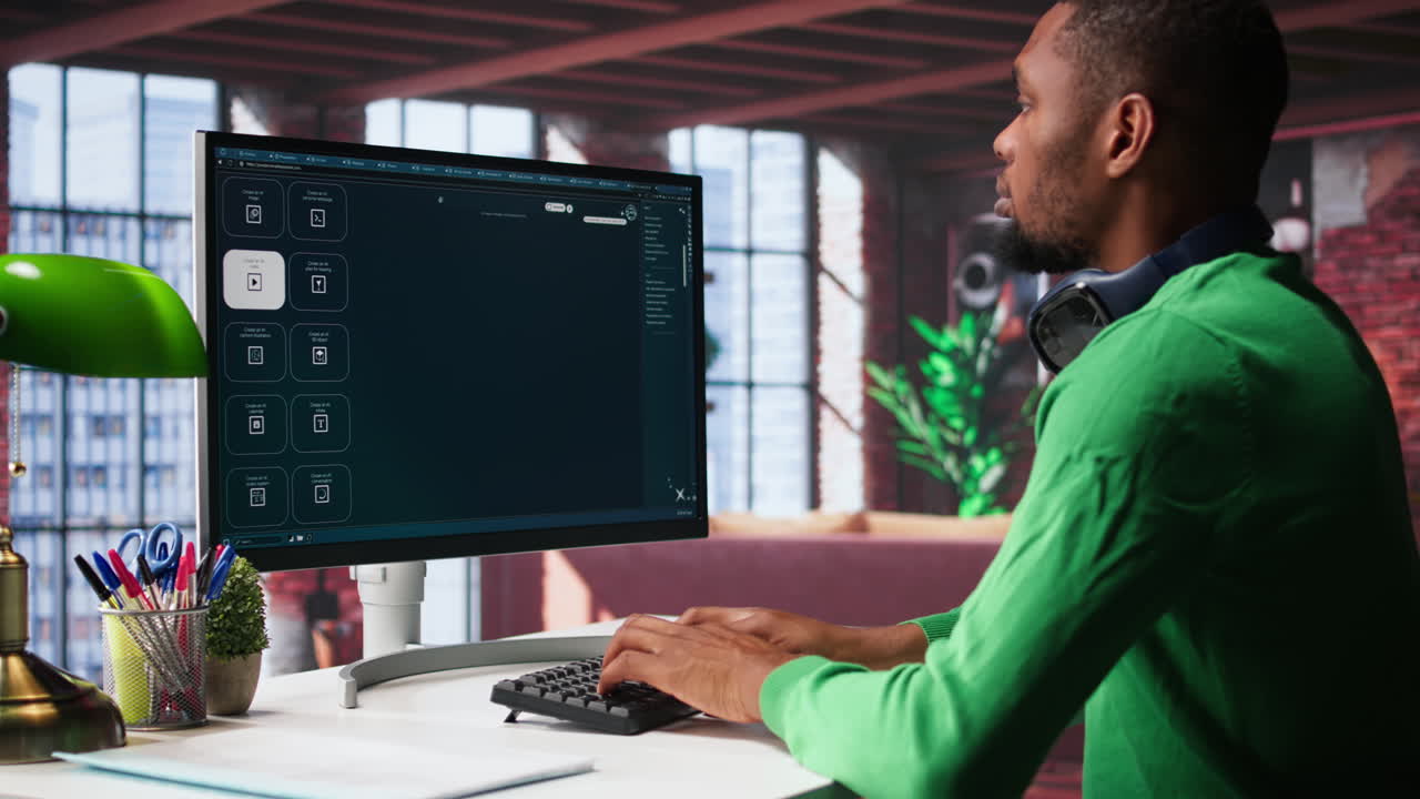 Vertical Video Digital editor uses AI powered text to video generator to create content