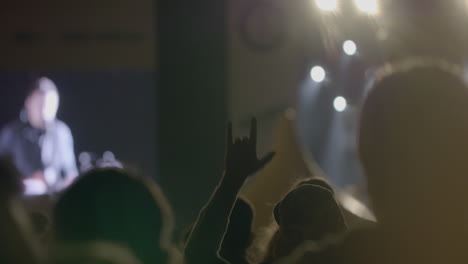 Crowd-of-people-enjoying-rock-concert