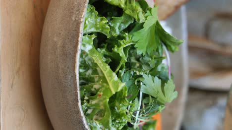 bowl of fresh green salad