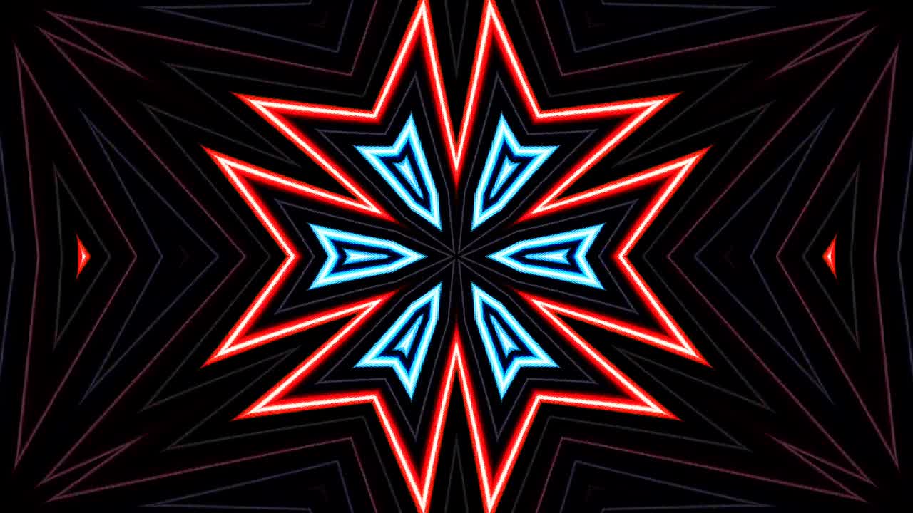 líneas brillantes que establecen el movimiento de la onda, coloridas, sobre un fondo negro