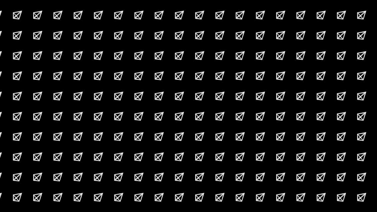 Geometric pyramid pattern. Pyramid dancing. Business symbol loop animation. Business network design.