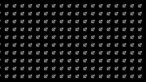 patrón de pirámide geométrica. baile de pirámides. animación de bucle de símbolo de negocio. diseño de red de negocios.