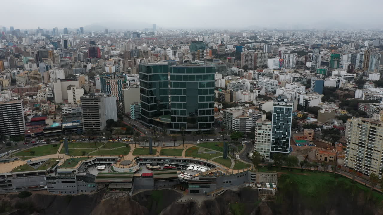 lima, perú, imágenes de drones. aéreo