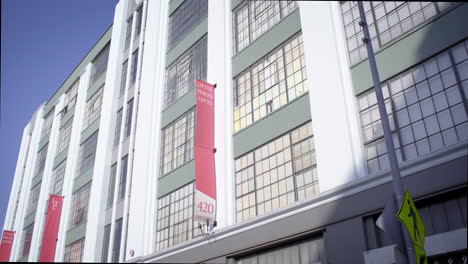 exterior view of little tokyo lofts and electric building