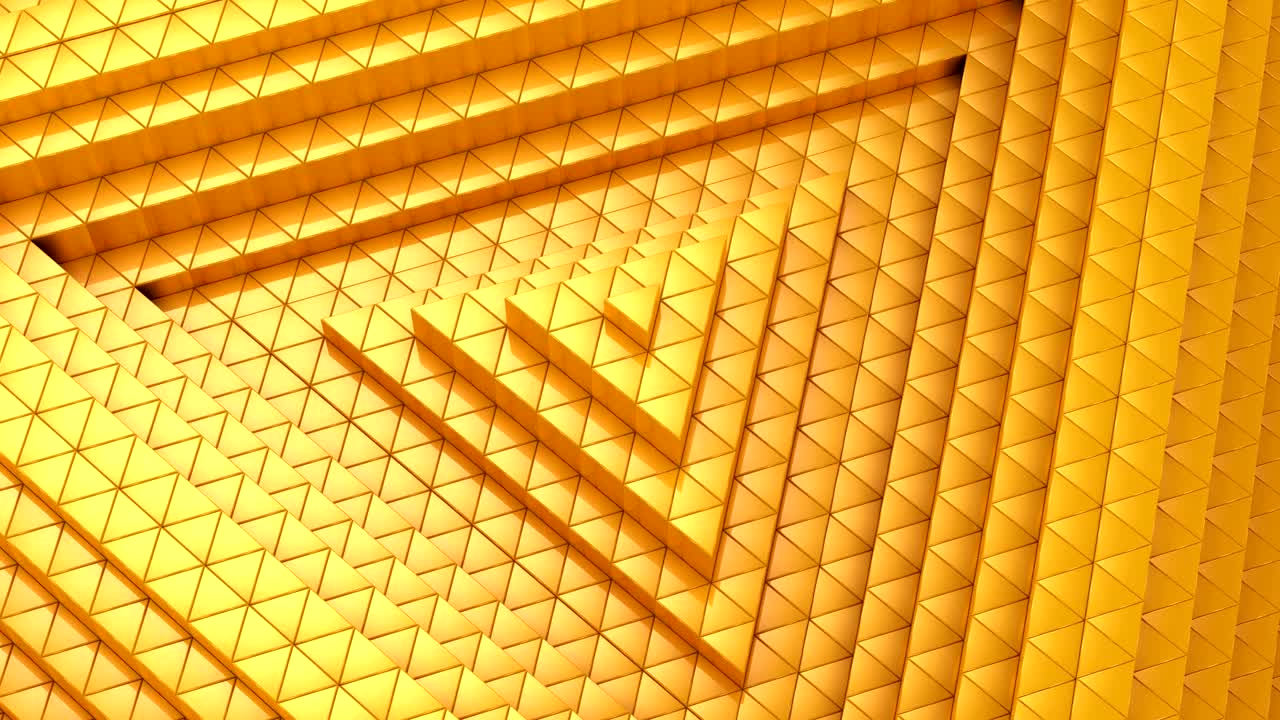 los triángulos formaron una onda