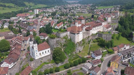 Extended view of Aarburg showing fortifications, town layout, and architecture