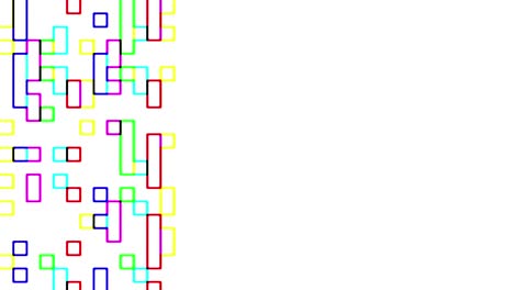 señal de cuadrados digitales multicolores
