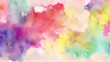 Bunte-Aquarell-Hintergrundanimation.-Nahtlose-Endlosschleife