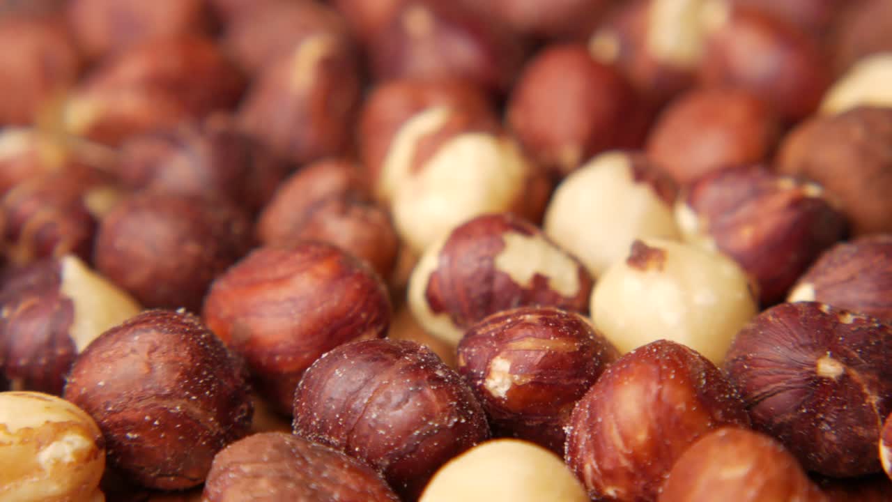 Closeup of Hazelnuts