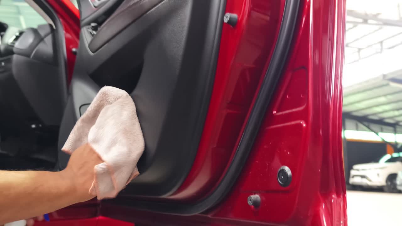 Car Door Interior Detailing