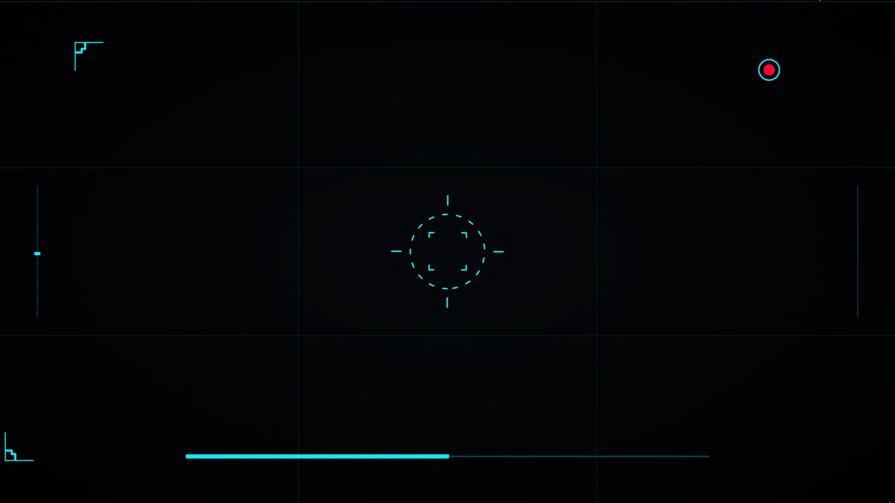 Digital Camera Viewfinder Overlay with Recording Indicator