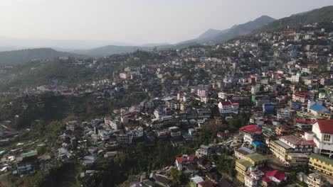 Drone-Shot-of-Kohima,-Nagaland