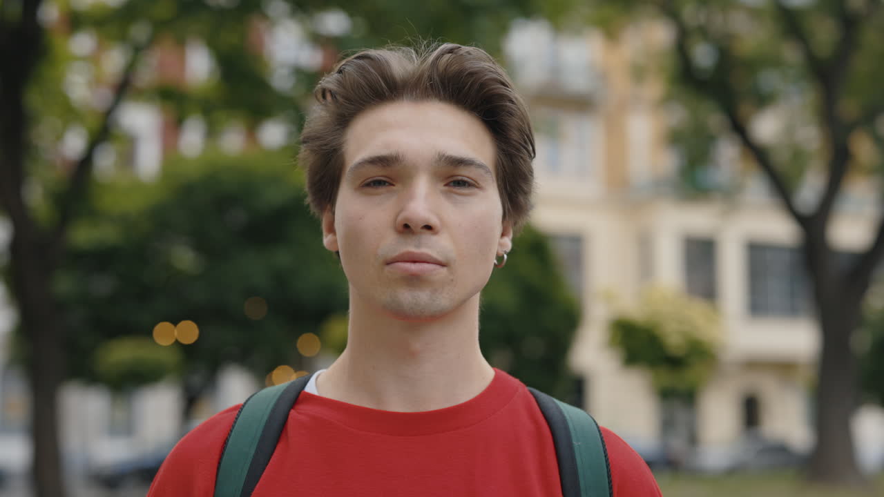 Portrait of a Young Man in an Urban Setting
