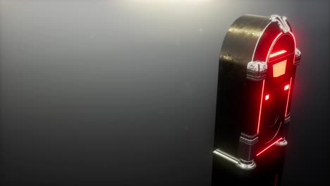 loop retro jukebox in the dark