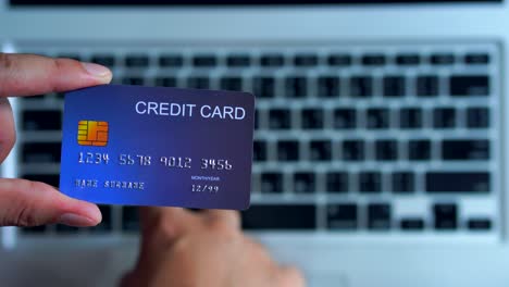 4k online shopping payment by credit card on online store, there are many shops in the internet.