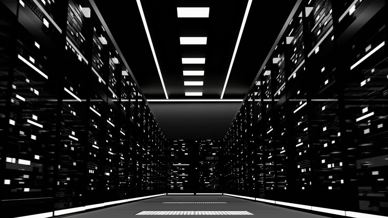 Moderne datacenter interiør