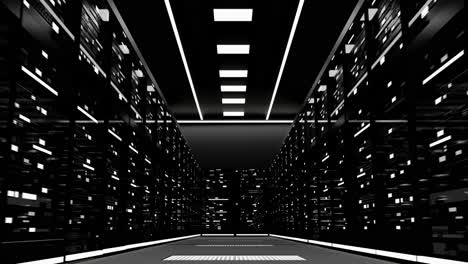 modern data center interior