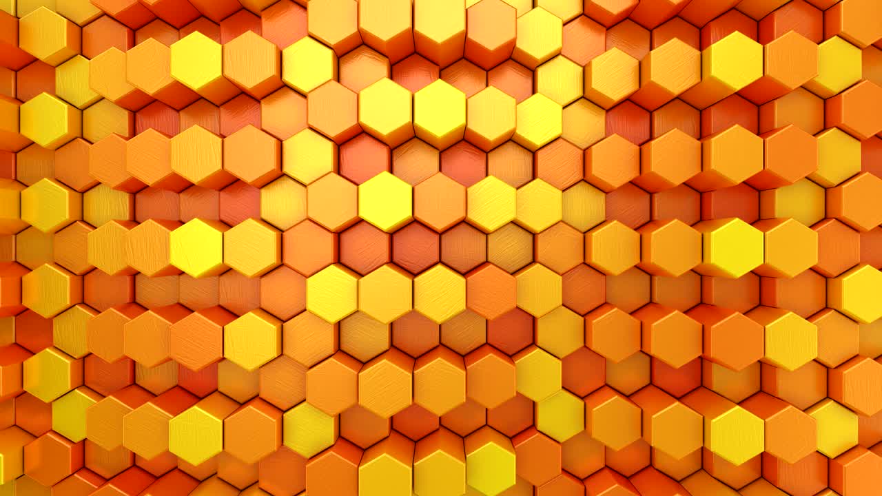 los hexágonos forman una onda