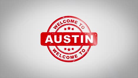 bienvenido a austin estampado gráfico