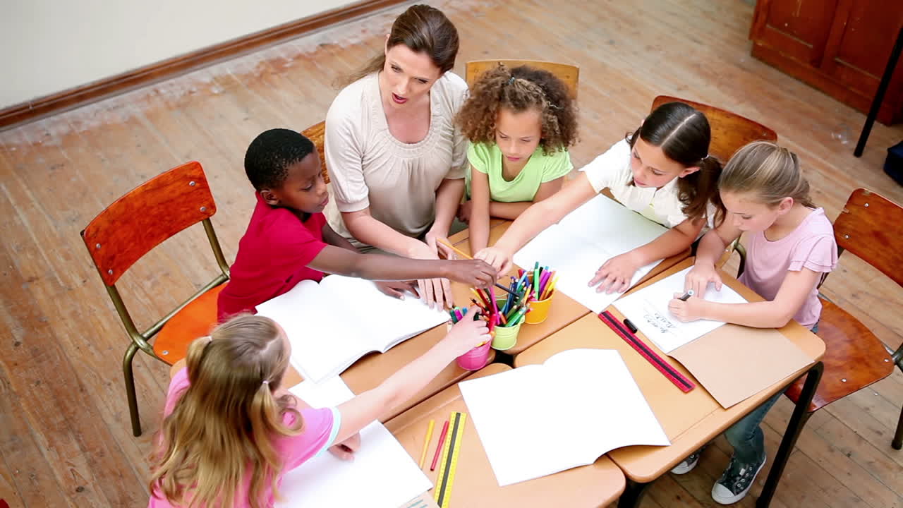vista en ángulo alto de las pupilas