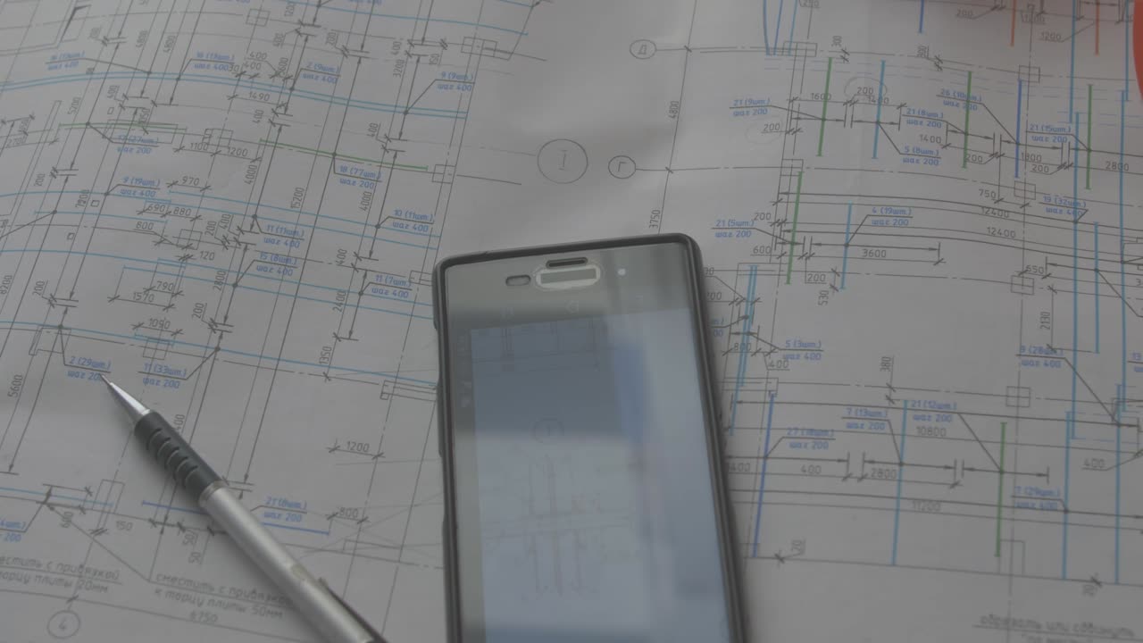 The idea of digital and tangible media in production. Heavy Industry Engineer Use Digital Tablet Computer. Details on a mobile phone.
