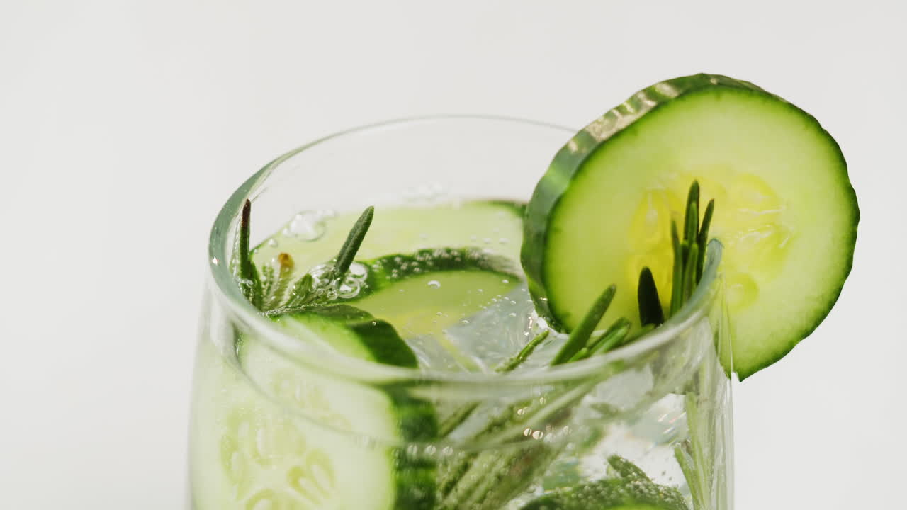 Cucumber Rosemary Sparkling Water