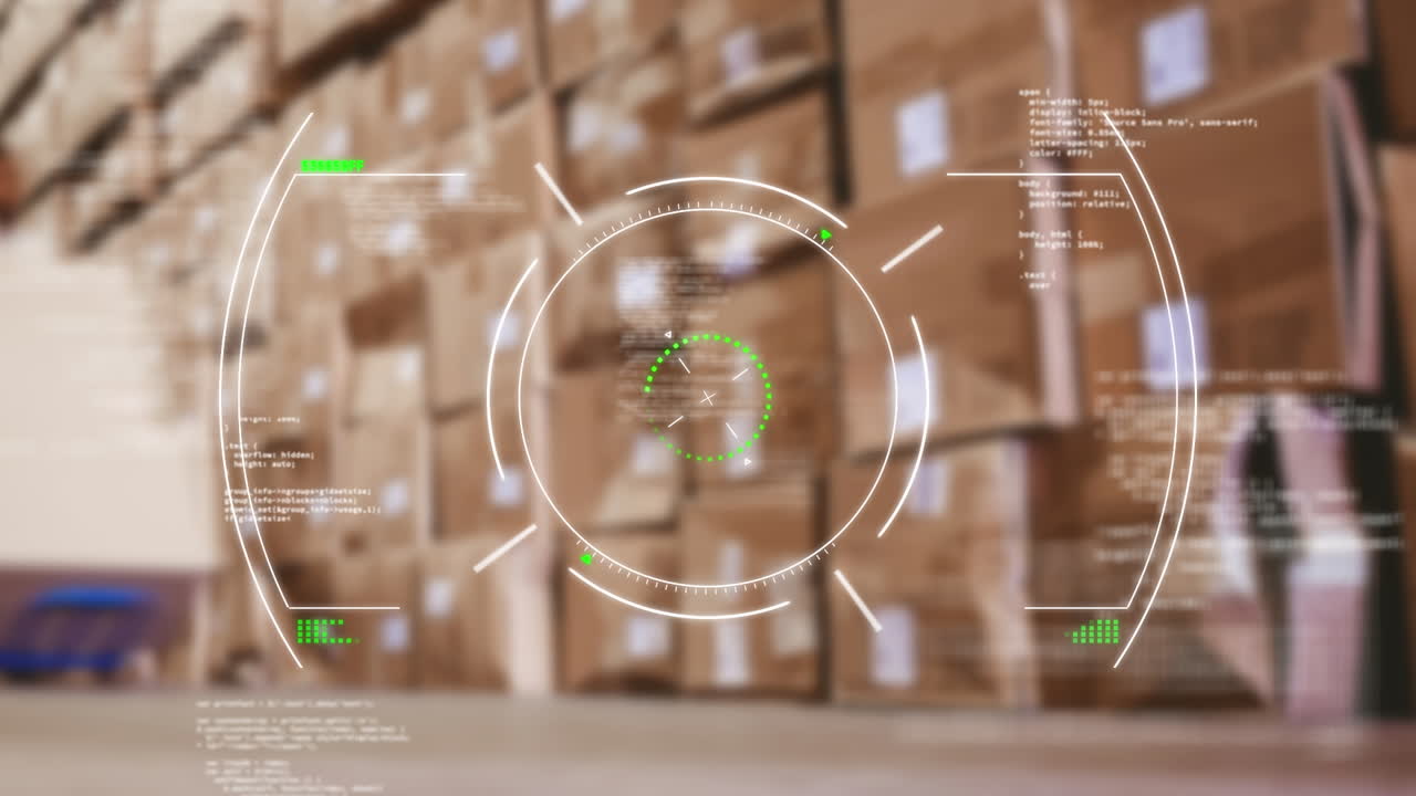 창고에서 데이터 처리의 애니메이션