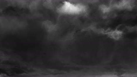 animation of lightning and stormy grey clouds background
