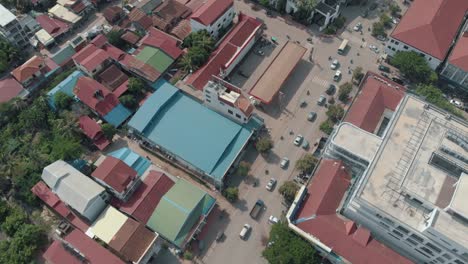 Aerial-Shot-of-Siem-Reap-in-Cambodia