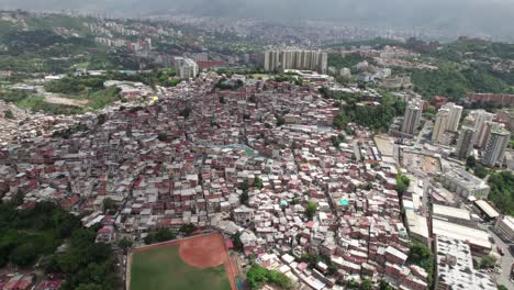 aerial view of las minas de baruta, caracas, venezuela urban landscape
