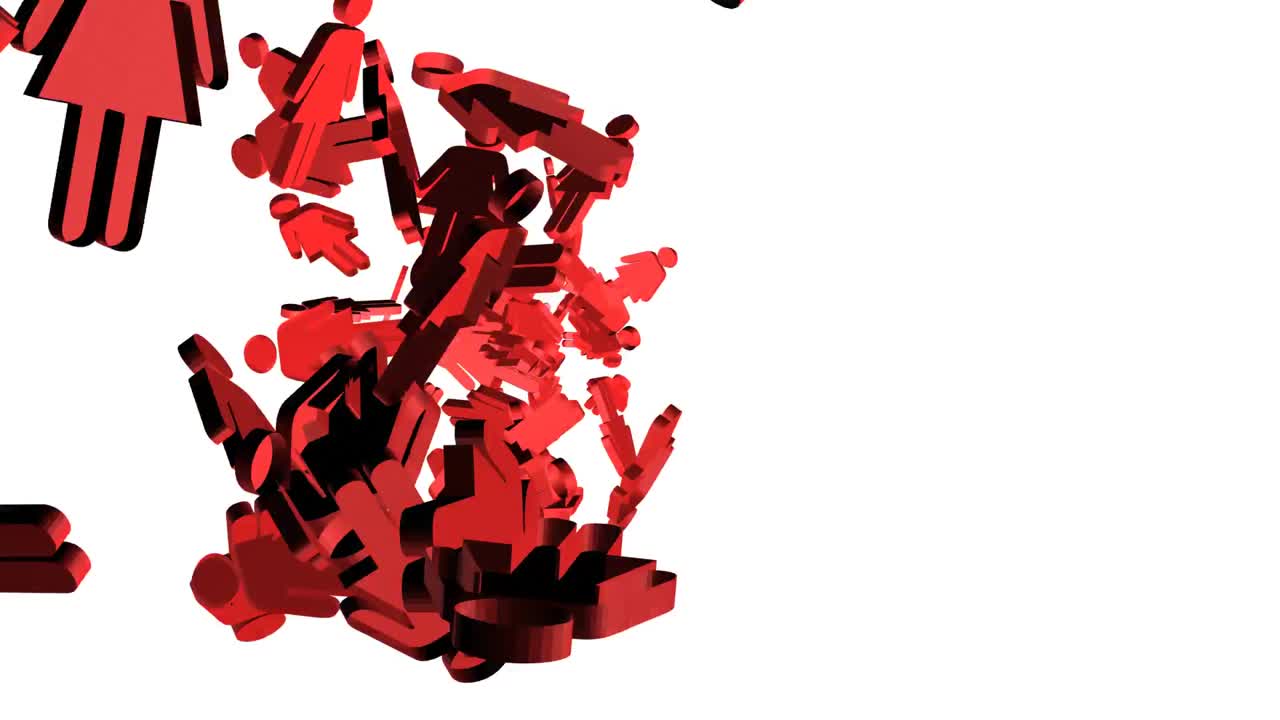 높이에서 떨어지는 3d 남성