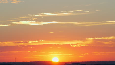 Plane-taking-off-at-golden-sunset