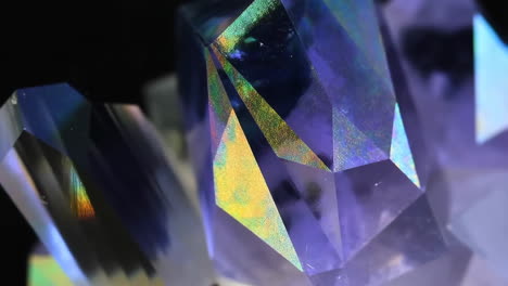holographic crystal close-up