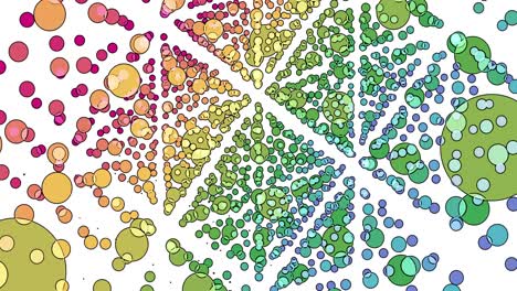 hermosas partículas de burbuja fondo del círculo. círculo partículas abstractas esponja concepto de estilo moderno