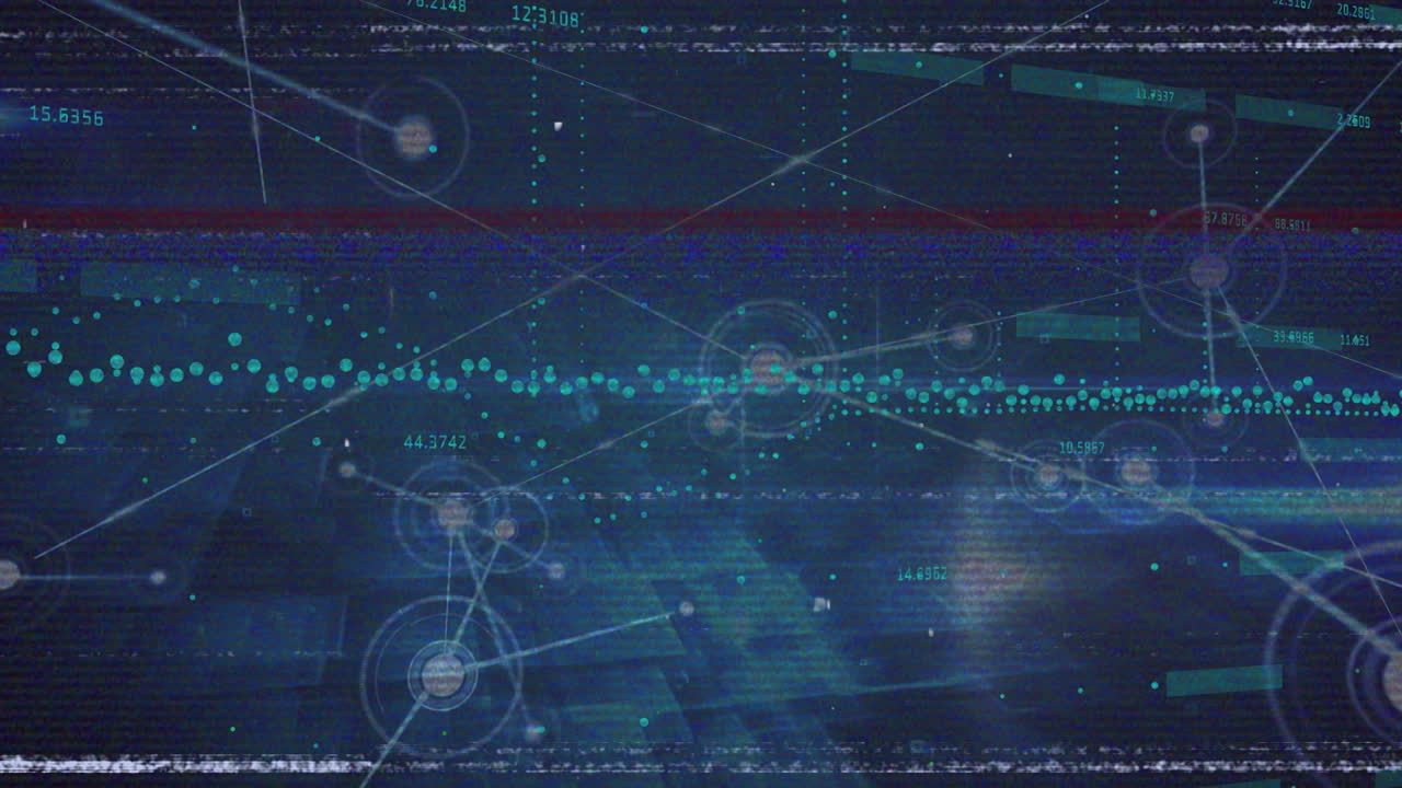 Animation of interference over data processing
