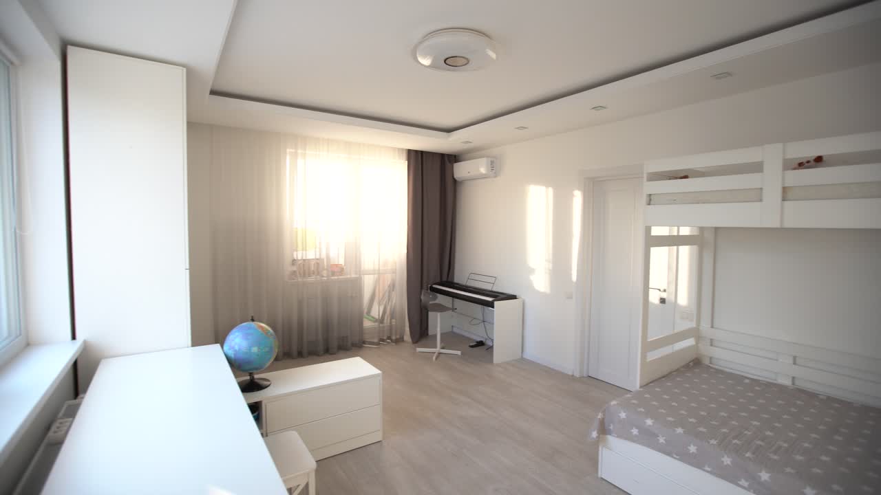 Interior of modern children's room.